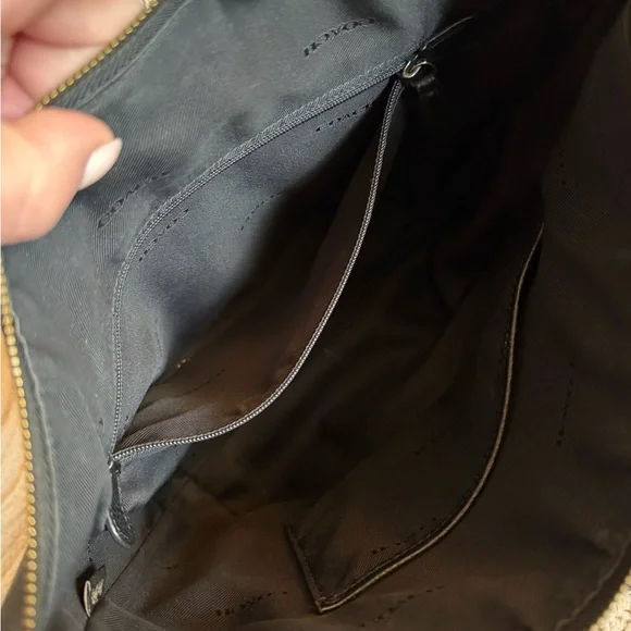 Coach Dufflette Crossbody Shoulder Bag Pebbled Leather Black H1892-21377 - Picture 12 of 14